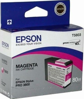 Картридж струйный Epson оригинальный C13T580300 для Stylus Pro 3800 пурпурный (Magenta) 80 мл. Картридж струйный Epson оригинальный C13T580300 для Stylus Pro 3800 пурпурный (Magenta) 80 мл.