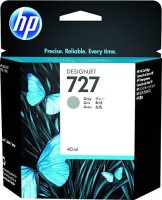 Картридж HP №727 (B3P18A) оригинальный для HP DesignJet T1500/ T1530/ T2500/ T2530/ T3500/ T920/ T930, серый, 40мл