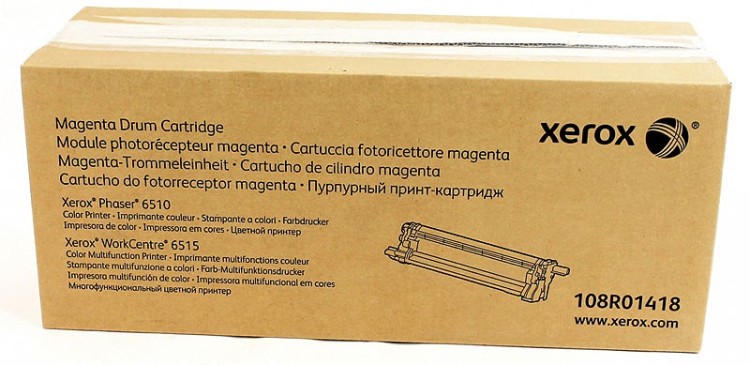 Фотобарабан Xerox 108R01418 оригинальный для Xerox Phaser 6510/ 6510DN/ 6510DNI/ 6510N/ 6610/ 6515/ Xerox WorkCentre 6515DN/ 6515DNI/ 6515N magenta (48000 страниц)