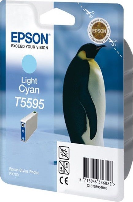 Картридж струйный Epson оригинальный T5595 C13T55954010 Epson RX 700 св-голубой Картридж струйный Epson оригинальный T5595 C13T55954010 Epson RX 700 св-голубой