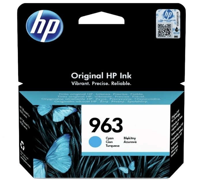 Картридж оригинальный HP 963 (3JA23AE) для HP OfficeJet Pro 901x/ 902x, голубой, 700 стр.