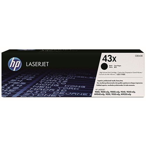 Картридж HP C8543X (43X) оригинальный для принтеров LaserJet 9000/ 9000n/ 9000dn/ 9000hns/ 9000hnf/ 9040/ 9040n/ 9040dn/ 9050n/ 9050dn/ M9040/ M9050 black, 30000 страниц