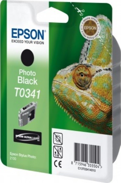 Картридж струйный Epson оригинальный C13T03414010 T0341для St Ph 2100 (черный)