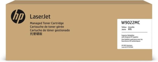 Картридж HP W9022MC (658MC) оригинальный для принтера HP Color LaserJet Managed E75245dn, жёлтый, 35000 стр.