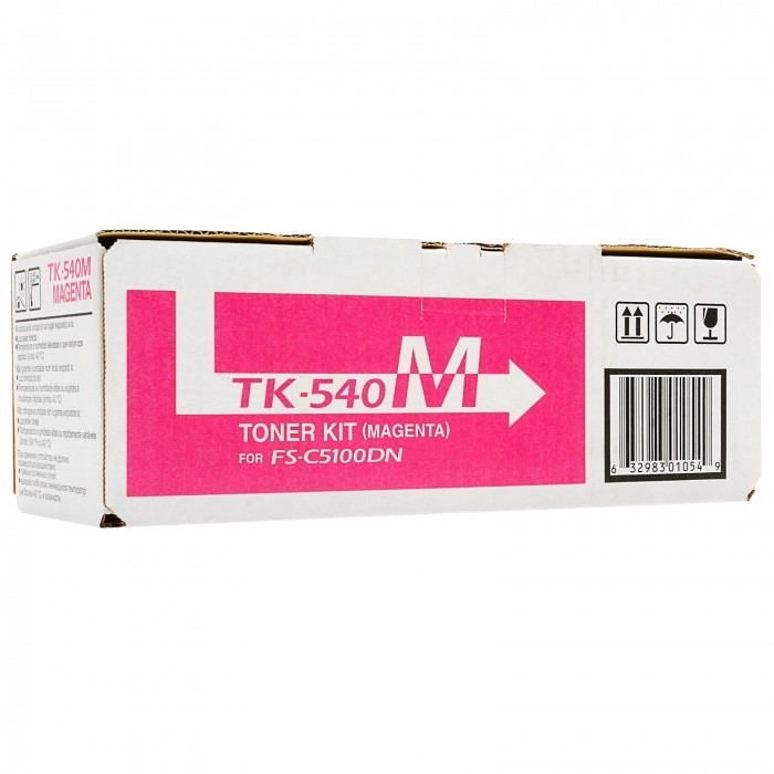 Картридж Kyocera TK-540M (1T02HLBEU0) оригинальный для принтеров FS-C5100DN magenta, 4000 страниц