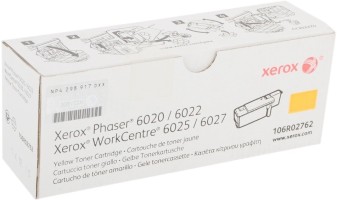 Картридж Xerox 106R02762 оригинальный для Xerox Phaser 6020/ 6022, WorkCentre 6025/ 6027, yellow, (1000 страниц)