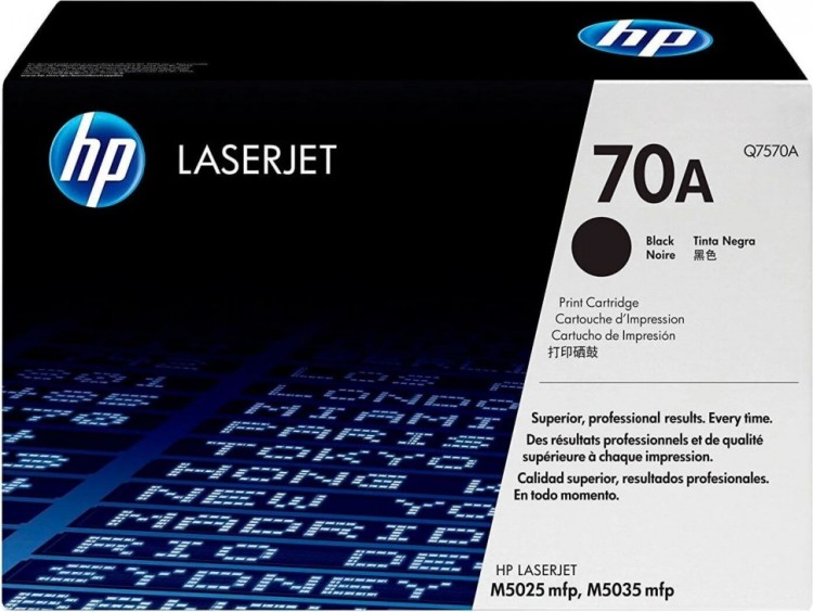 Картридж HP Q7570A (70A) оригинальный для принтеров LaserJet M5025/ M5035/ M5035x/ M5035xs black, 15000 страниц Картридж HP Q7570A (70A) оригинальный для принтеров LaserJet M5025/ M5035/ M5035x/ M5035xs black, 15000 страниц