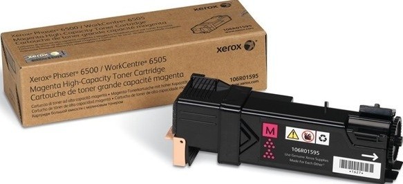 Картридж Xerox 106R01602 оригинальный для Xerox Phaser 6500, WorkCentre 6505, magenta, увеличенный (2500 страниц)