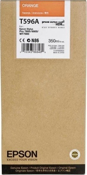 Картридж струйный Epson оригинальный C13T596A00 Stylus Pro 7900/9900 Orange 350 ml
