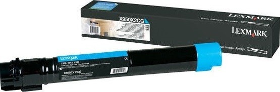 Картридж лазерный Lexmark X950X2CG для принтеров X950, X952, X954, голубой, 22000 стр.