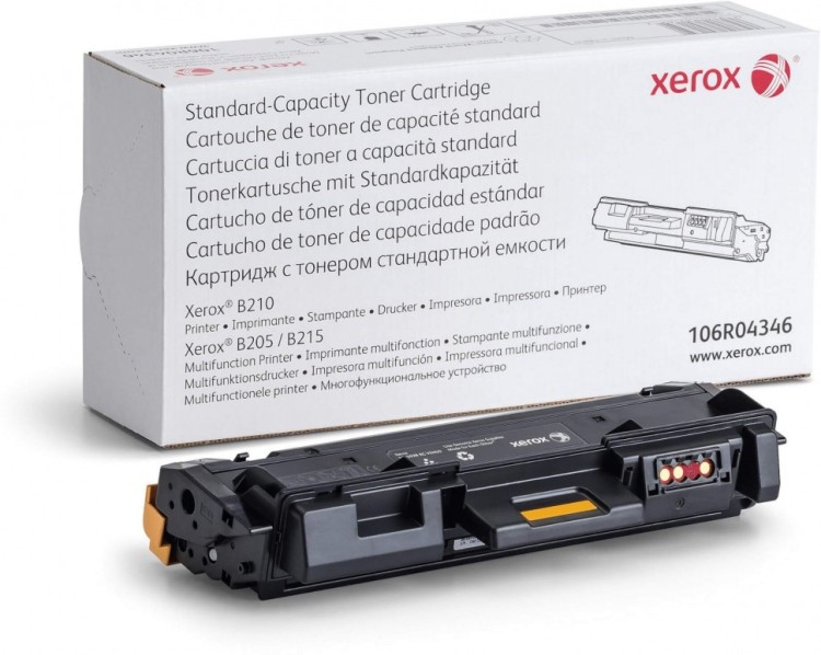 Картридж Xerox 106R04346 оригинальный для принтера Xerox B205/ B205V/ B210/ B210V/ B215/ B215V black (1500 страниц)
