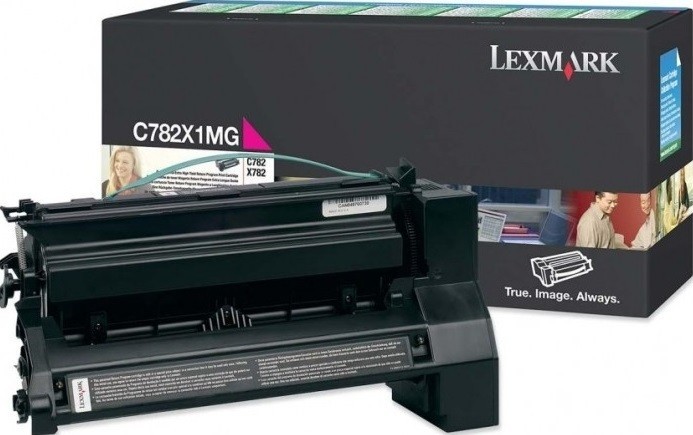 Картридж лазерный Lexmark C782X1MG для принтеров C782/X782, пурпурный, 15000 стр.