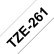 Кассета с лентой для печати наклеек Brother оригинальная TZE-261 (TZe261) для P-Touch, лента 36мм*8м, чёрный на белом