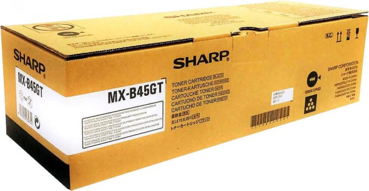 Картридж Sharp (MX-B45GT/MXB45GT) оригинальный для Sharp MX-B350/ MX-B355/ MX-B450/ MX-B455, чёрный, 30000 стр