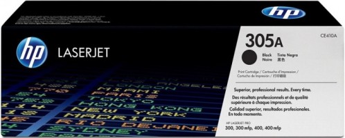 Картридж HP CE410A (305A) оригинальный для принтеров Color LaserJet M351/ M375/ M451/ M475 CLJ Pro 300 Color M351/ Pro 400 Color M451/ Pro 300 Color MFP M375/ Pro 400 Color MFP M475 black, 2200 страниц