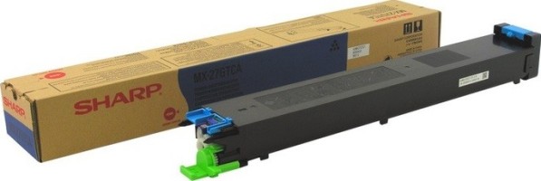 Картридж Sharp (MX-27GTCA/MX27GTCA) оригинальный для Sharp MX-2300/ MX-2700/ MX-3500/ MX-4500, голубой, 15000 стр.