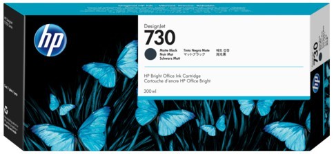 Картридж HP 730 (P2V71A) оригинальный для принтеров DesignJet T1700, матовый черный, 300 мл