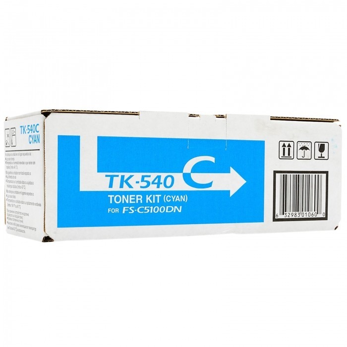 Картридж Kyocera TK-540C (1T02HLCEU0) оригинальный для принтеров FS-C5100DN cyan, 4000 страниц