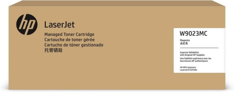Картридж HP W9023MC (658MC) оригинальный для принтера HP Color LaserJet Managed E75245dn, пурпурный, 35000 стр. Картридж HP W9023MC (658MC) оригинальный для принтера HP Color LaserJet Managed E75245dn, пурпурный, 35000 стр.