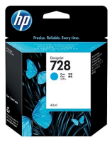 Картридж оригинальный HP 728 (F9J63A) для HP DJ Т730/ Т830, голубой, 40 мл.