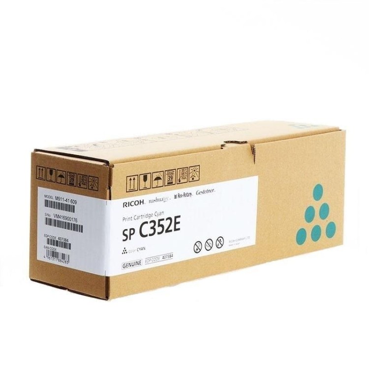 Картридж Ricoh SP C352E (407384/408216) оригинальный для Ricoh Aficio SP C352DN, голубой, 6000 стр. Картридж Ricoh SP C352E (407384/408216) оригинальный для Ricoh Aficio SP C352DN, голубой, 6000 стр.