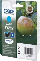 Картридж струйный Epson оригинальный C13T12924011 / C13T12924012 для SX420W, SX425W, SX525WD, SX620FW, BX305F, BX305FW, BX320FW, BX525WD, BX625FWD, голубой, L (cons ink)