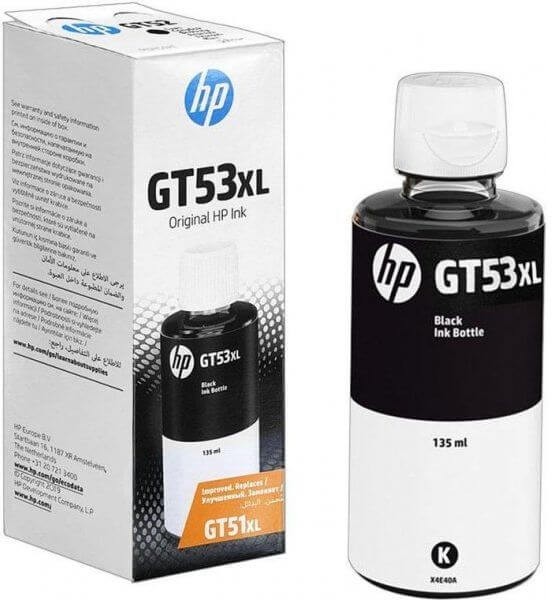 HP 1VV21AE (GT53XL) чернила оригинальные для HP Ink Tank 115/ 315/ 319/ 410/ 415/ 419, HP Smart Tank 500/ 513/ 515/ 516/ 519/ 530/ 615, 135 ml, чёрный