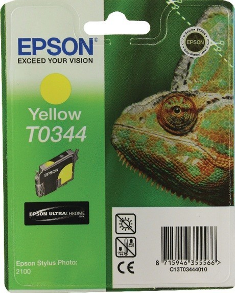 Картридж струйный Epson оригинальный C13T03444010 для T0344 St Ph 2100 (желтый)