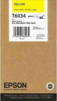 Картридж струйный Epson оригинальный T6034/ C13T603400 (yellow) оригинальный для Stylus Pro 7800/ 7880/ 9800/ 9880, жёлтый, 220ml