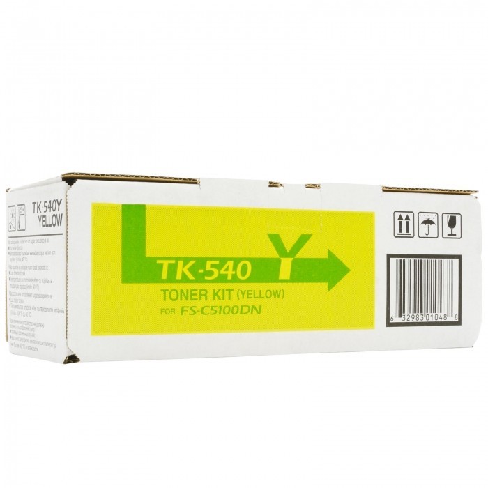 Картридж Kyocera TK-540Y (1T02HLAEU0) оригинальный для принтеров FS-C5100DN yellow, 4000 страниц