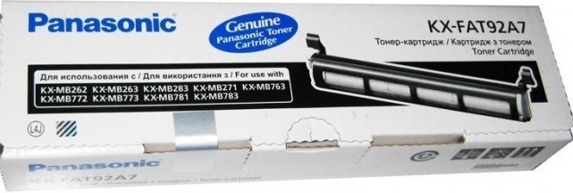 Тонер-картридж Panasonic KX-FAT92A7/E (KX-MB262/263/271/763/772/773/781/783) (т,о) 2к