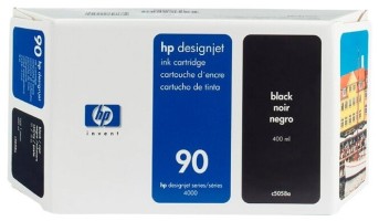 Картридж HP 90 (C5058A) оригинальный для принтеров Designjet 4000/ 4000ps/ 4500/ 4500p, черный, 400 мл
