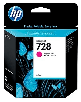 Картридж оригинальный HP 728 (F9J62A) для HP DJ Т730/ Т830, пурпурный, 40 мл.