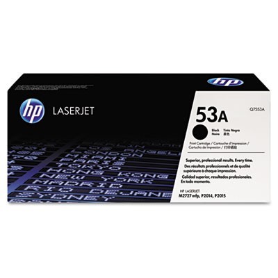 Картридж HP Q7553A (53A) оригинальный для принтеров LaserJet P2011/ P2012/ P2013/ P2014/ P2015/ M2727 black, 3000 страниц