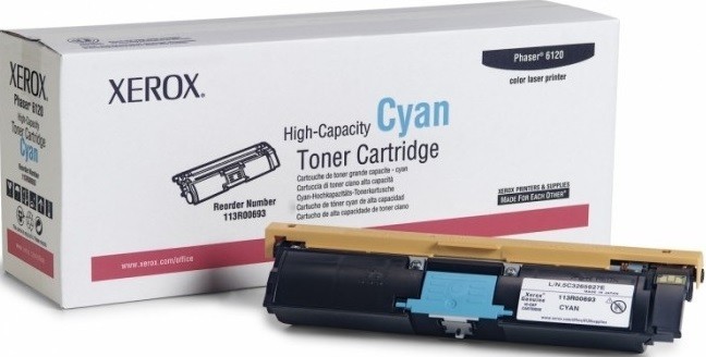 Картридж Xerox 113R00693 оригинальный для Xerox Phaser 6120/ 6115 MFP, cyan, увеличенный, (4500 страниц)