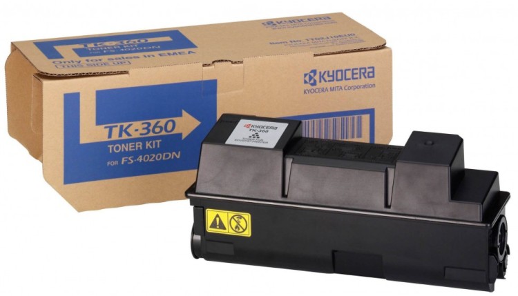 Картридж Kyocera TK-360 (1T02J20EU0) оригинальный для принтеров FS-4020DN, 20000 страниц