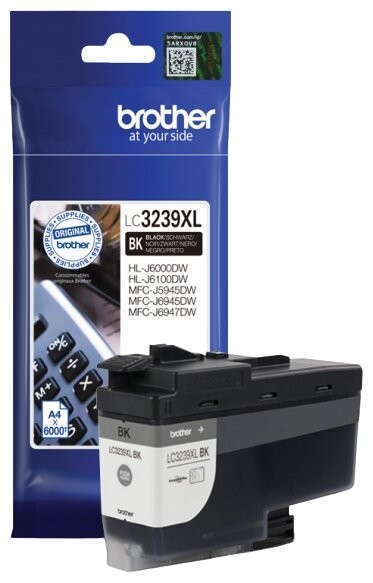 Картридж струйный Brother (LC-3239XLBK) оригинальный для принтеров HLJ6000DW/ MFCJ5945DW/ MFCJ6945DW, чёрный, 6000 стр.