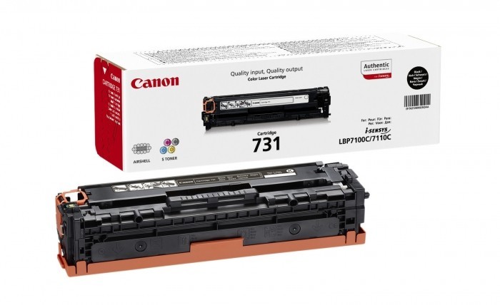 Тонер-картридж Canon 731BK для принтеров LBP7100Cn, 7110Cw, черный, 1400 стр.