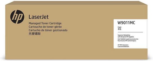 Картридж HP W9011MC оригинальный для принтера HP Color LaserJet Managed E85055, голубой, 35000 стр.