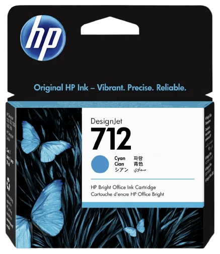 Картридж оригинальный HP 712 (3ED67A) для HP DJ Т230/ 630, голубой, 29 мл