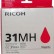 Картридж Ricoh GC 31MH (405703) оригинальный для Ricoh Aficio GX e5550N/ e7700N, пурпурный, увеличенный, 4000 стр.