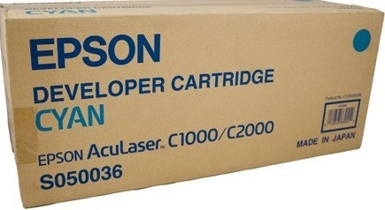 Картридж Epson C13S050036 оригинальный для принтера Epson AcuLaser C1000/ C2000, cyan, 6к