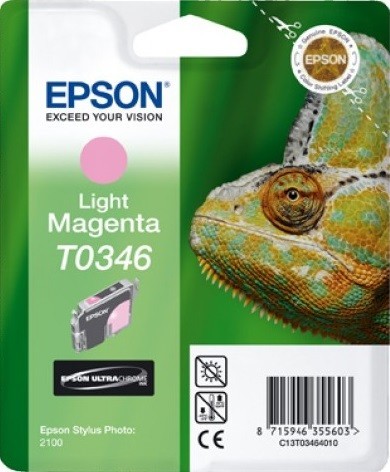 Картридж струйный Epson оригинальный C13T03464010 T0346 для St Ph 2100 (светло-красный)