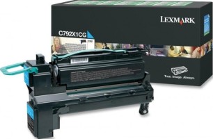 Картридж лазерный Lexmark C792X1CG для принтеров C792, голубой, 20000 стр.