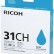 Картридж Ricoh GC 31CH (405702) оригинальный для Ricoh Aficio GX e5550N/ e7700N, голубой, увеличенный, 4890 стр.