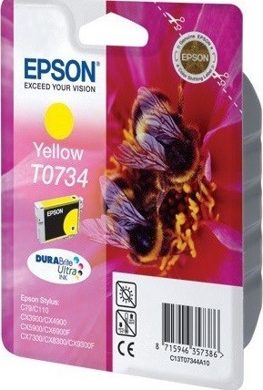 Картридж струйный Epson оригинальный C13T10544A10 / C13T07344A10 T0734 для C79/CX3900/CX4900/CX5900 (желтый) (cons ink)