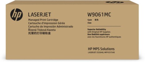 Картридж HP W9061MC (508MC) оригинальный для принтера HP Color LaserJet Managed E55040, MFP E57540, голубой, 12200 стр.
