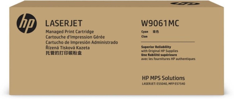 Картридж HP W9061MC (508MC) оригинальный для принтера HP Color LaserJet Managed E55040, MFP E57540, голубой, 12200 стр.