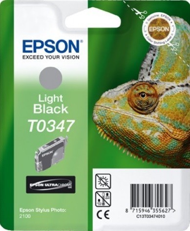 Картридж струйный Epson оригинальный C13T03474010 T0347 для St Ph 2100 (серый)