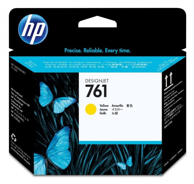 Печатающая головка оригинальная HP №761 (CH645A) для HP Designjet T7100 (yellow) Печатающая головка оригинальная HP №761 (CH645A) для HP Designjet T7100 (yellow)